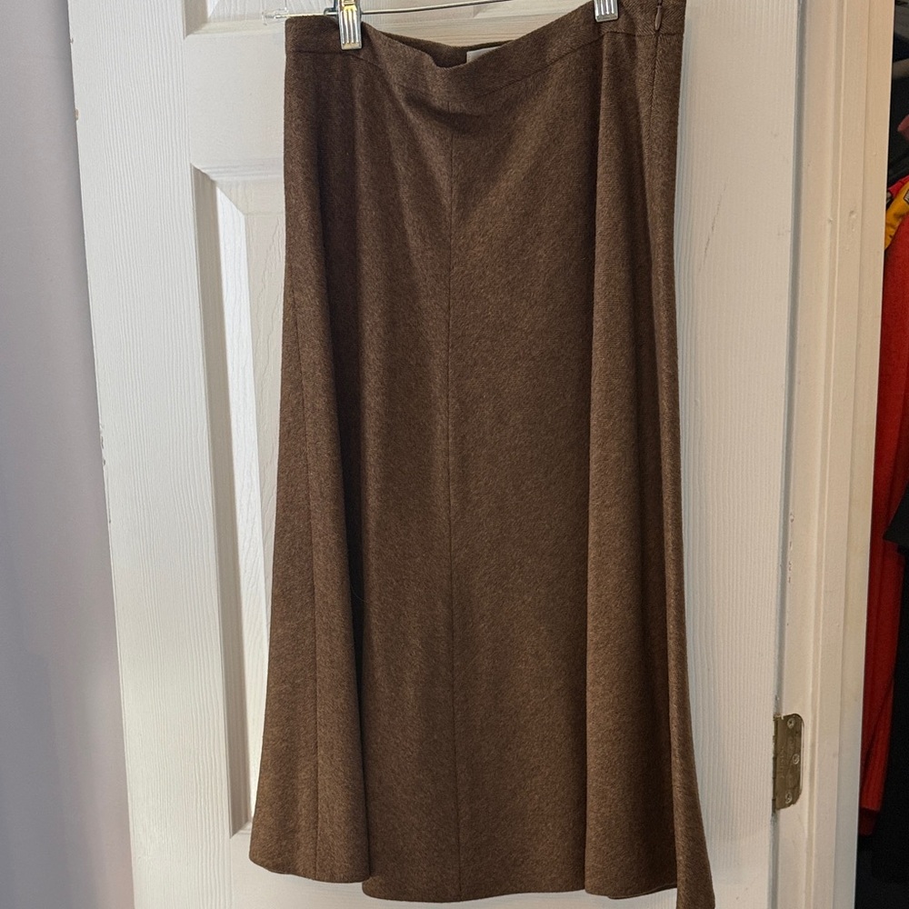 MaxMara Classic Brown A-Line Skirt